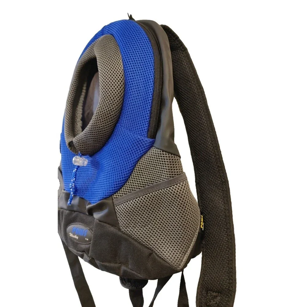 Wacky Paws Sporty Backpack Pet Carrier Small Dog Cat Travel Bag Hiking Mesh